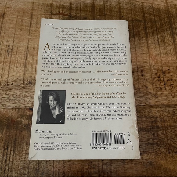 BOOK Autobiography Of A Face by Lucy Grealy a New York Times Notable Book 236pg - Picture 7 of 8